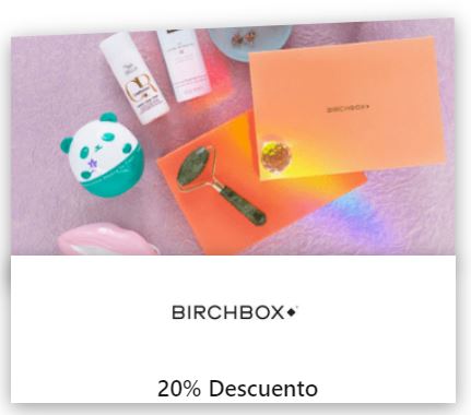 Birchbox codigo descuento estudiante